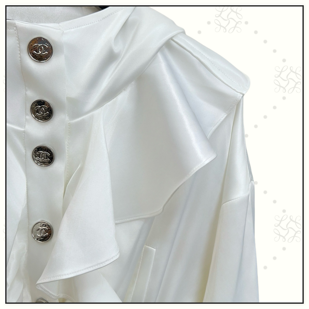 RUFFLE COLLAR HOODED MINI DRESS