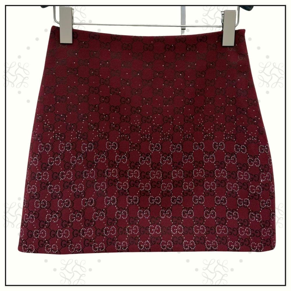 CANVAS CRYSTAL EMBELLISHMENT BLAZER & MINI SKIRT