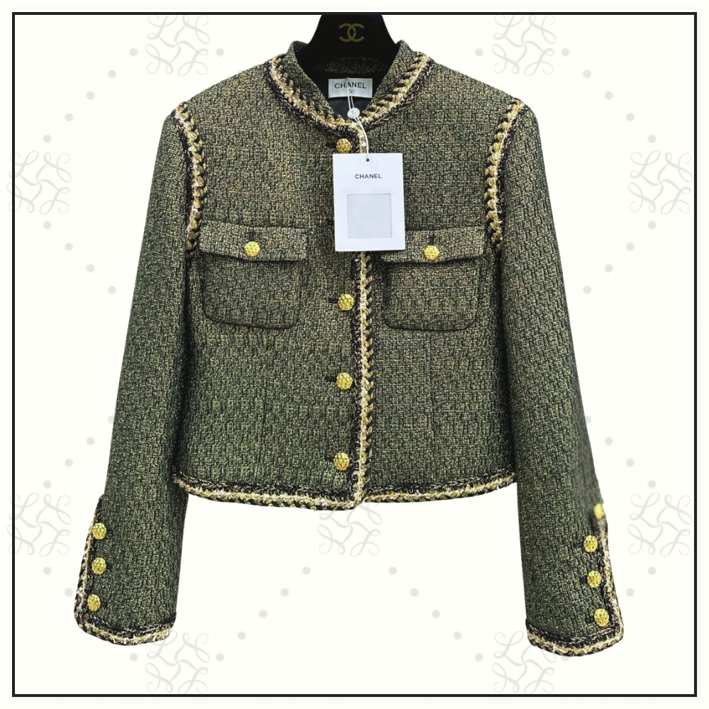 WOOL BLEND TWEED JACKET & SKIRT