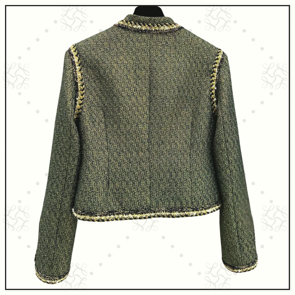 WOOL BLEND TWEED JACKET & SKIRT