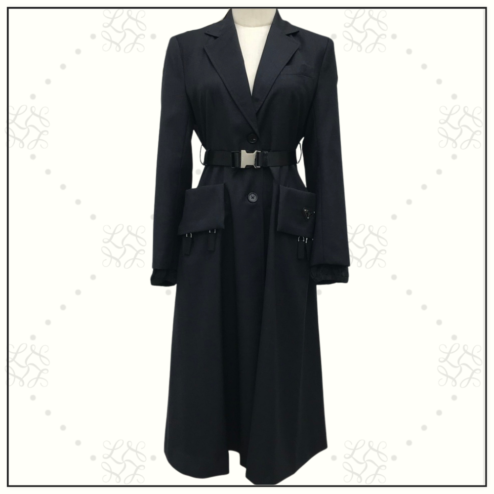 WOOL & NYLON COAT
