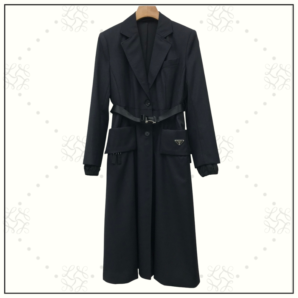 WOOL & NYLON COAT