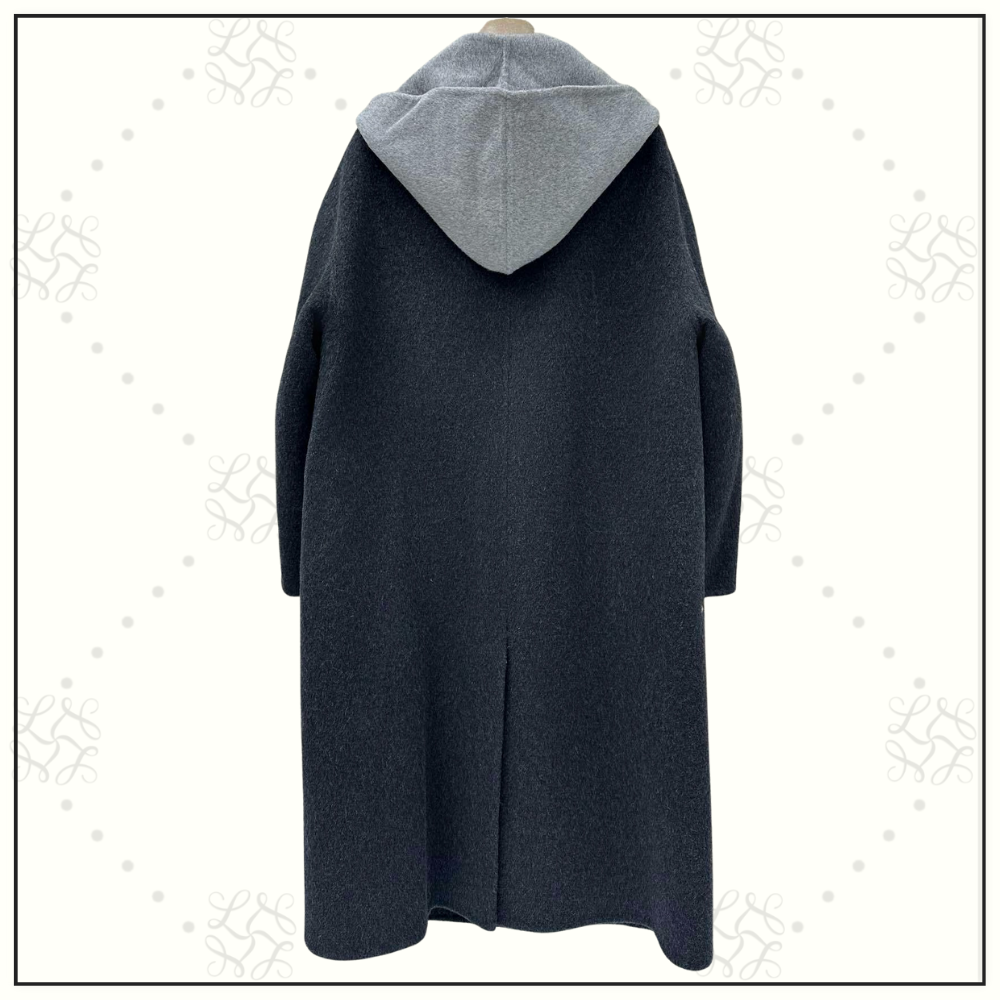 WOOL WITH HOODED INNER LAYER COAT