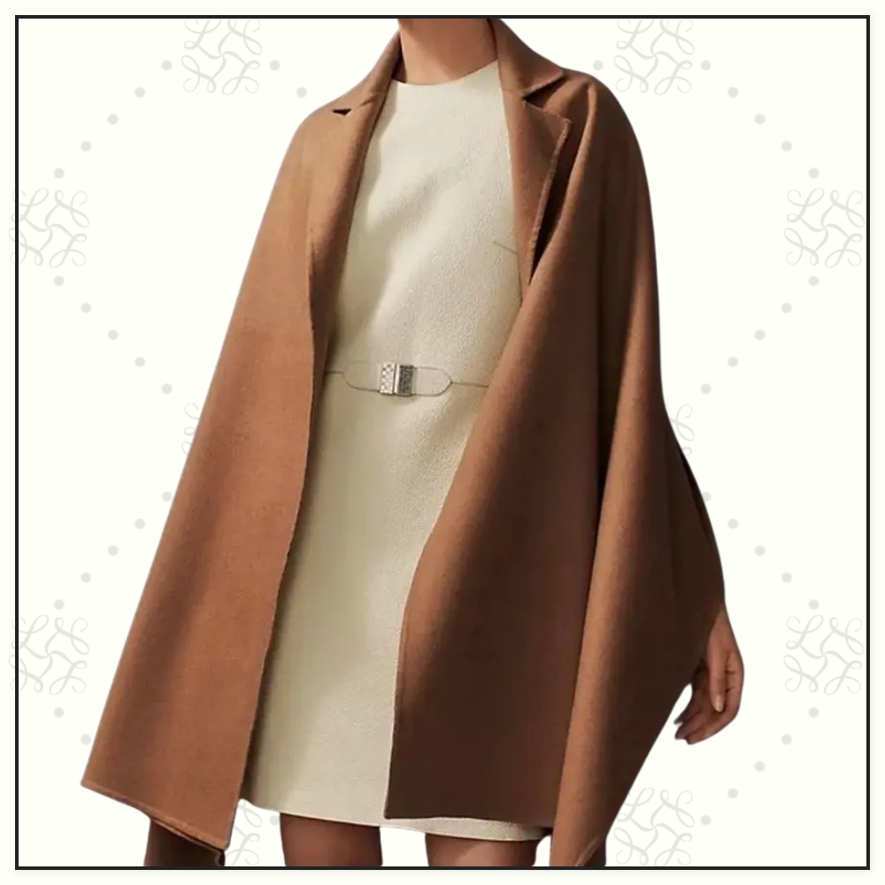CASHMERE CAPE TROMPE L’OEIL STOLE