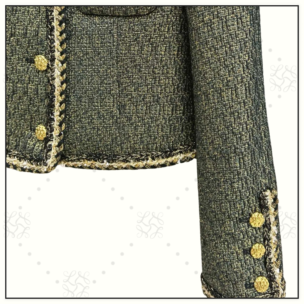 WOOL BLEND TWEED JACKET & SKIRT