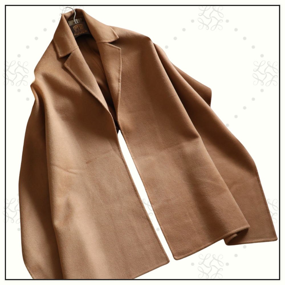 CASHMERE CAPE TROMPE L’OEIL STOLE