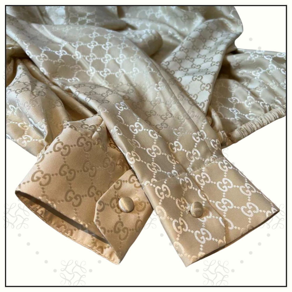 JACQUARD SILK BLOUSE