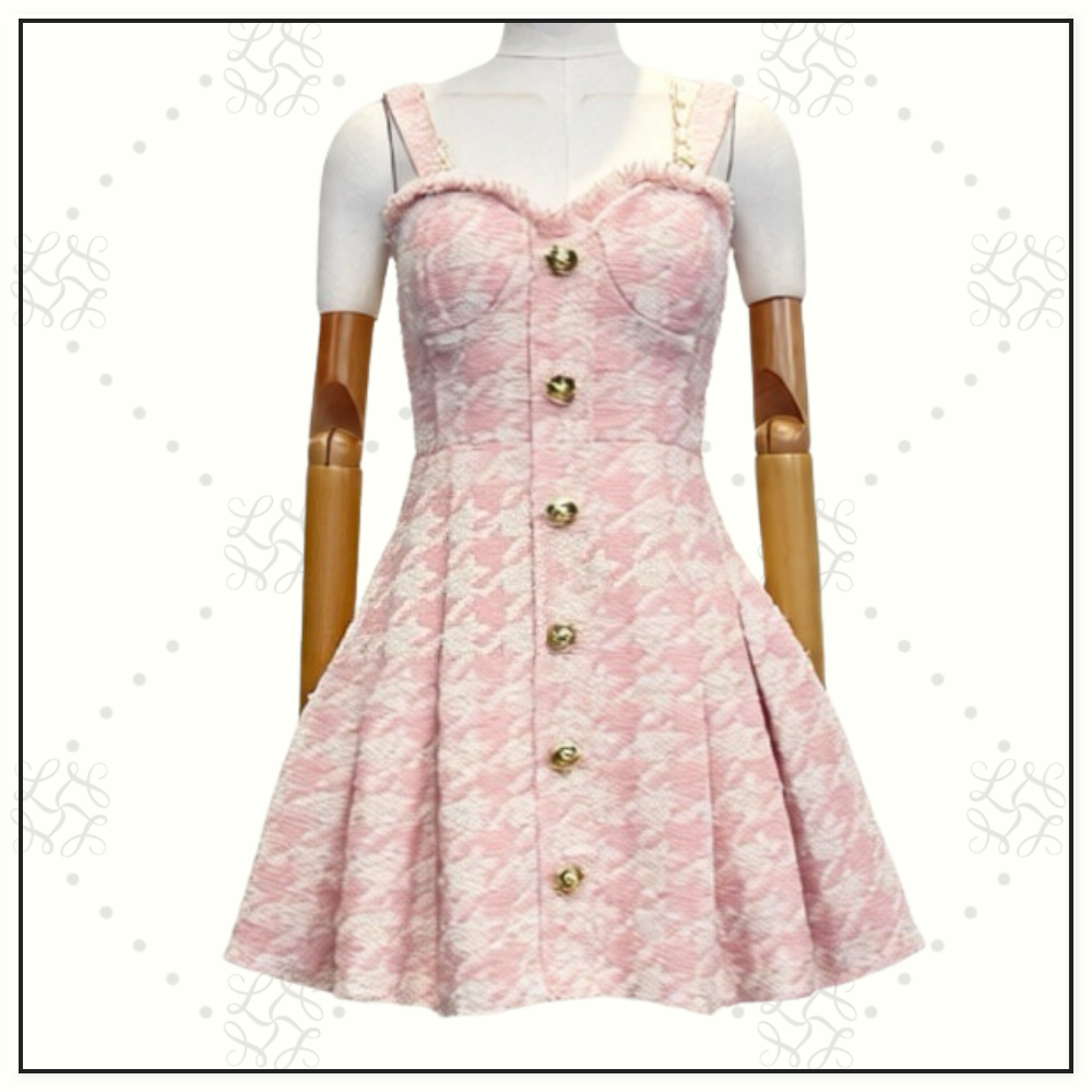 TWEED A LINE MINI DRESS