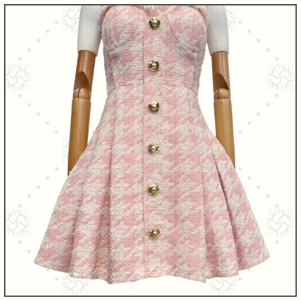 TWEED A LINE MINI DRESS