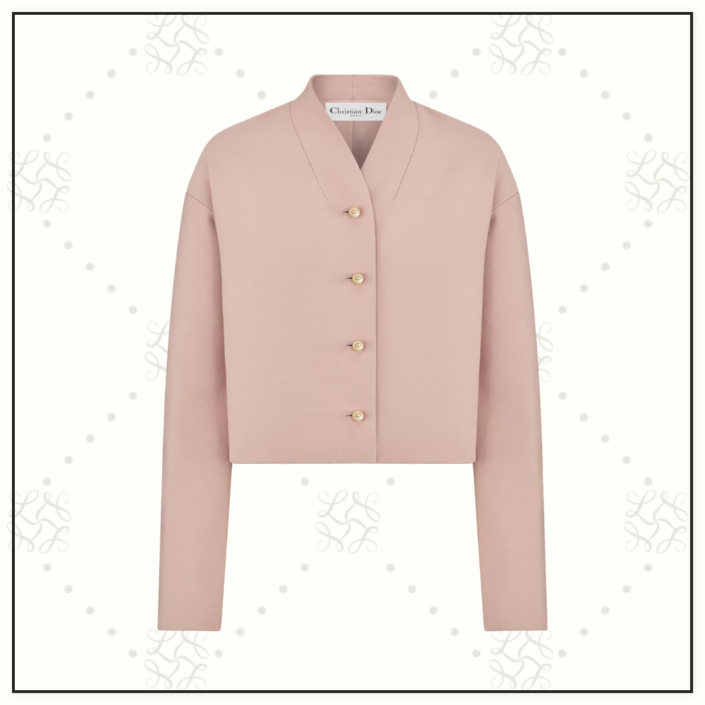 VIRGIN WOOL & COTTON FITTED JACKET & MINI SKIRT