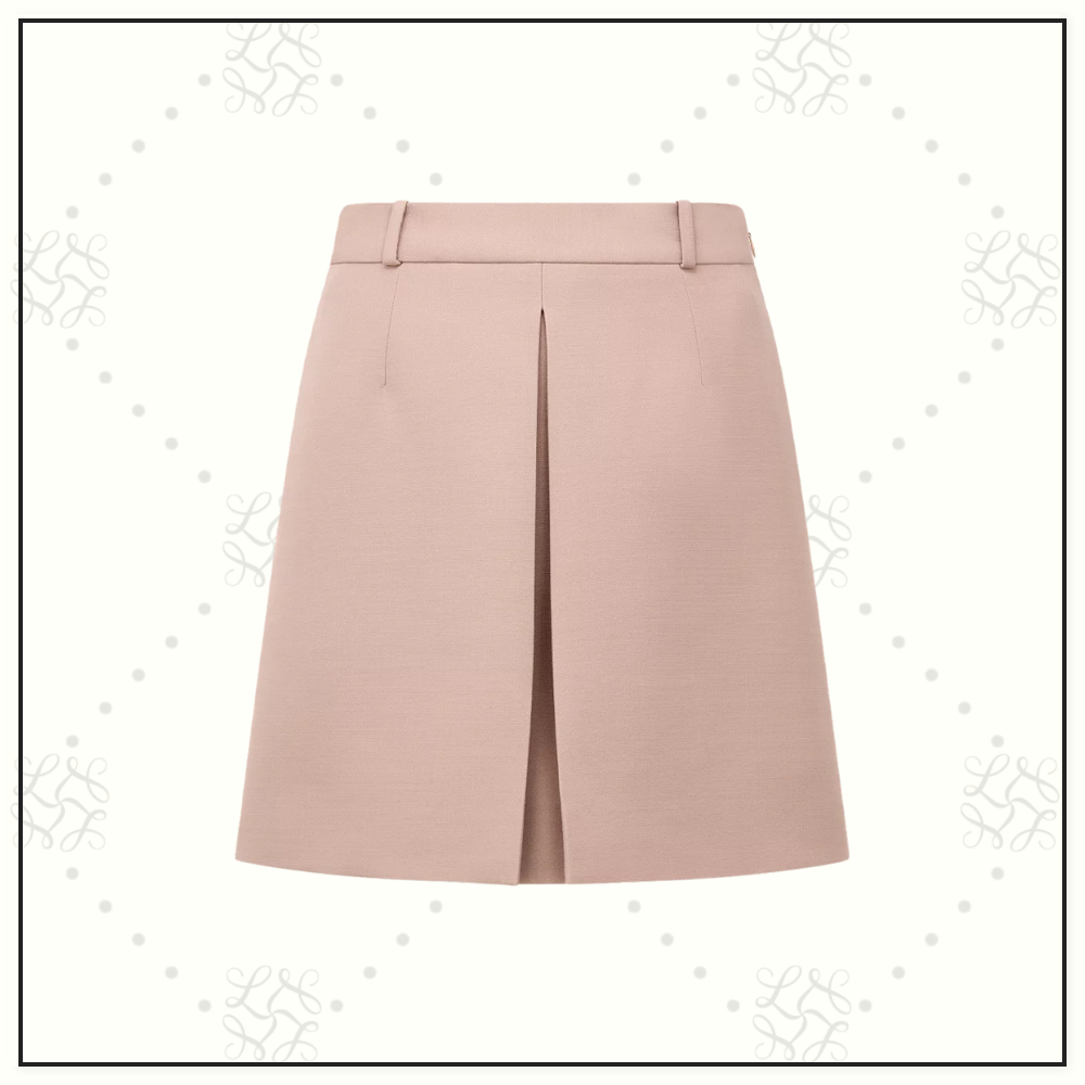 VIRGIN WOOL & COTTON FITTED JACKET & MINI SKIRT