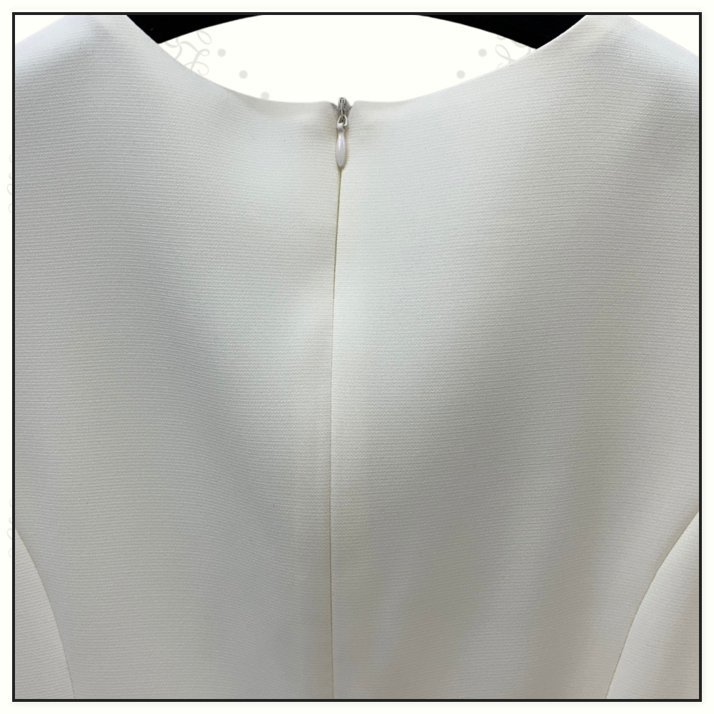 BOW KNOT SEQUINED APPLIQUÉ PATCH DRESS