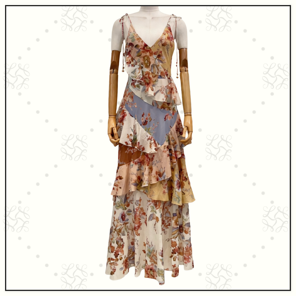 AWAKEN FRILLED SLIP DRESS