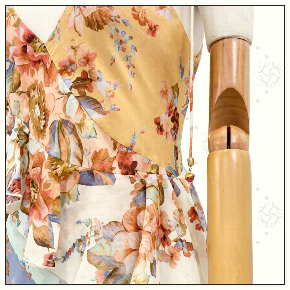 AWAKEN FRILLED SLIP DRESS