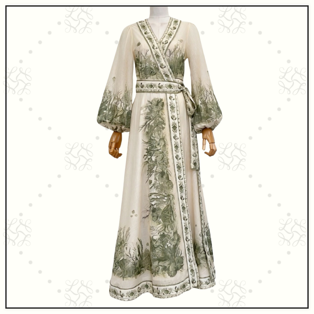 WANDERLUST WRAP MIDI DRESS