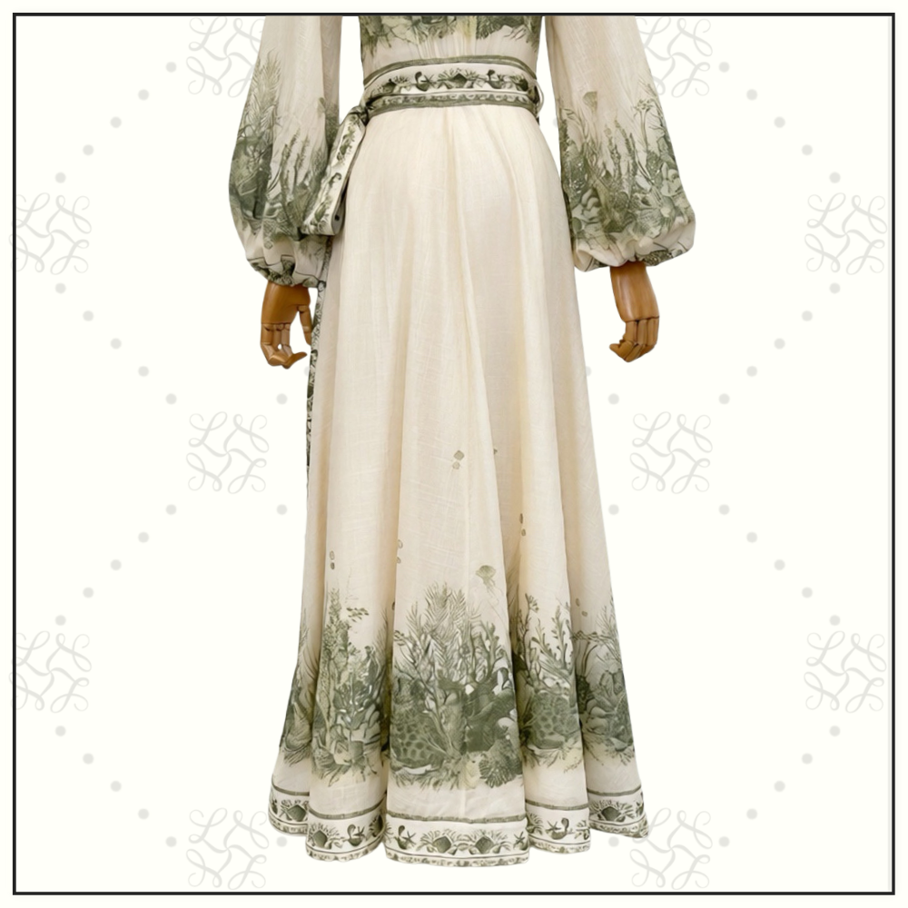 WANDERLUST WRAP MIDI DRESS