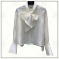 SILK BLOUSE WITH MAXI BOW