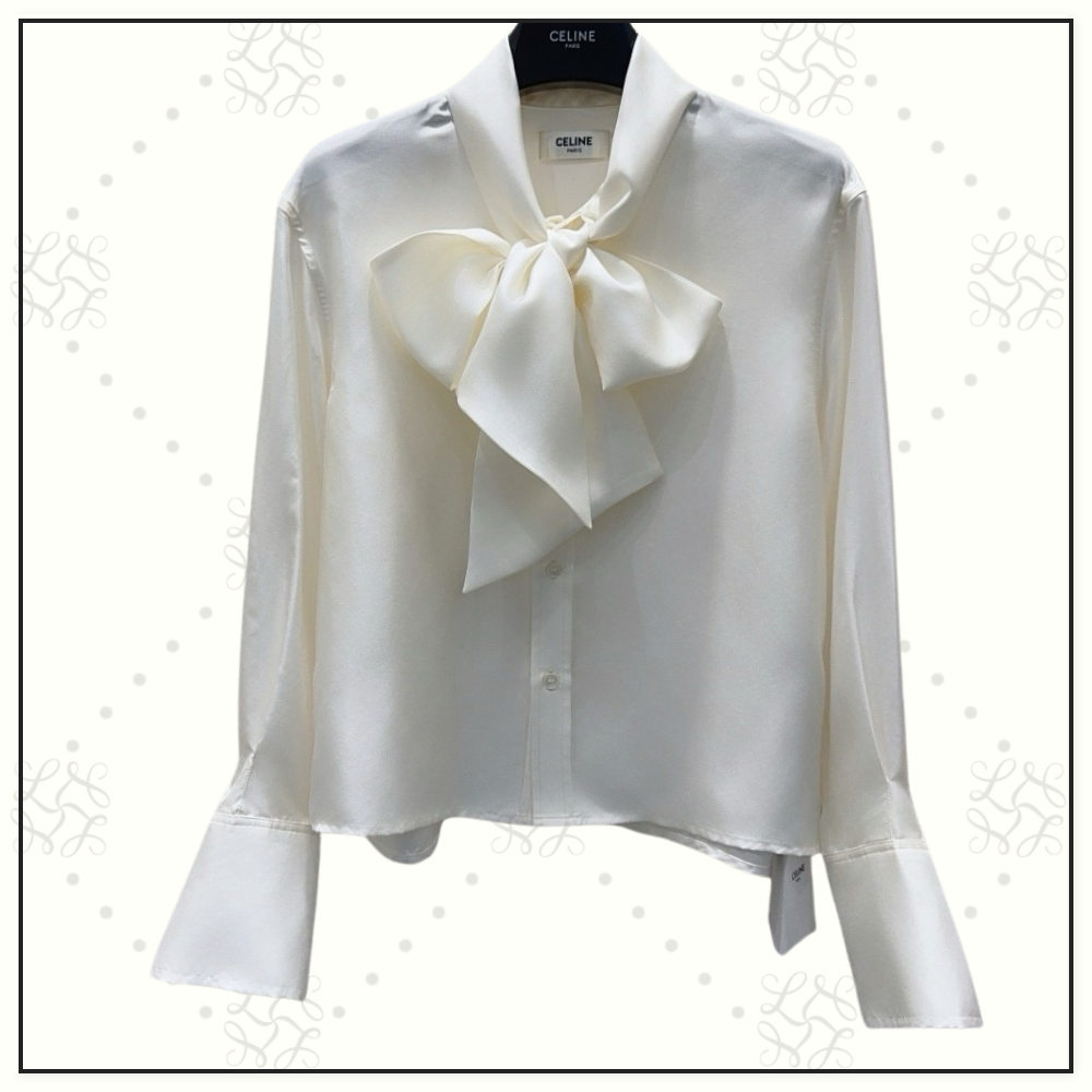 SILK BLOUSE WITH MAXI BOW