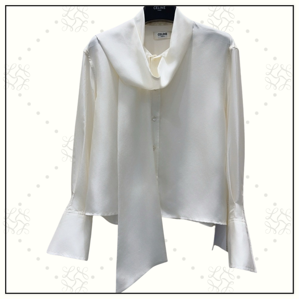 SILK BLOUSE WITH MAXI BOW