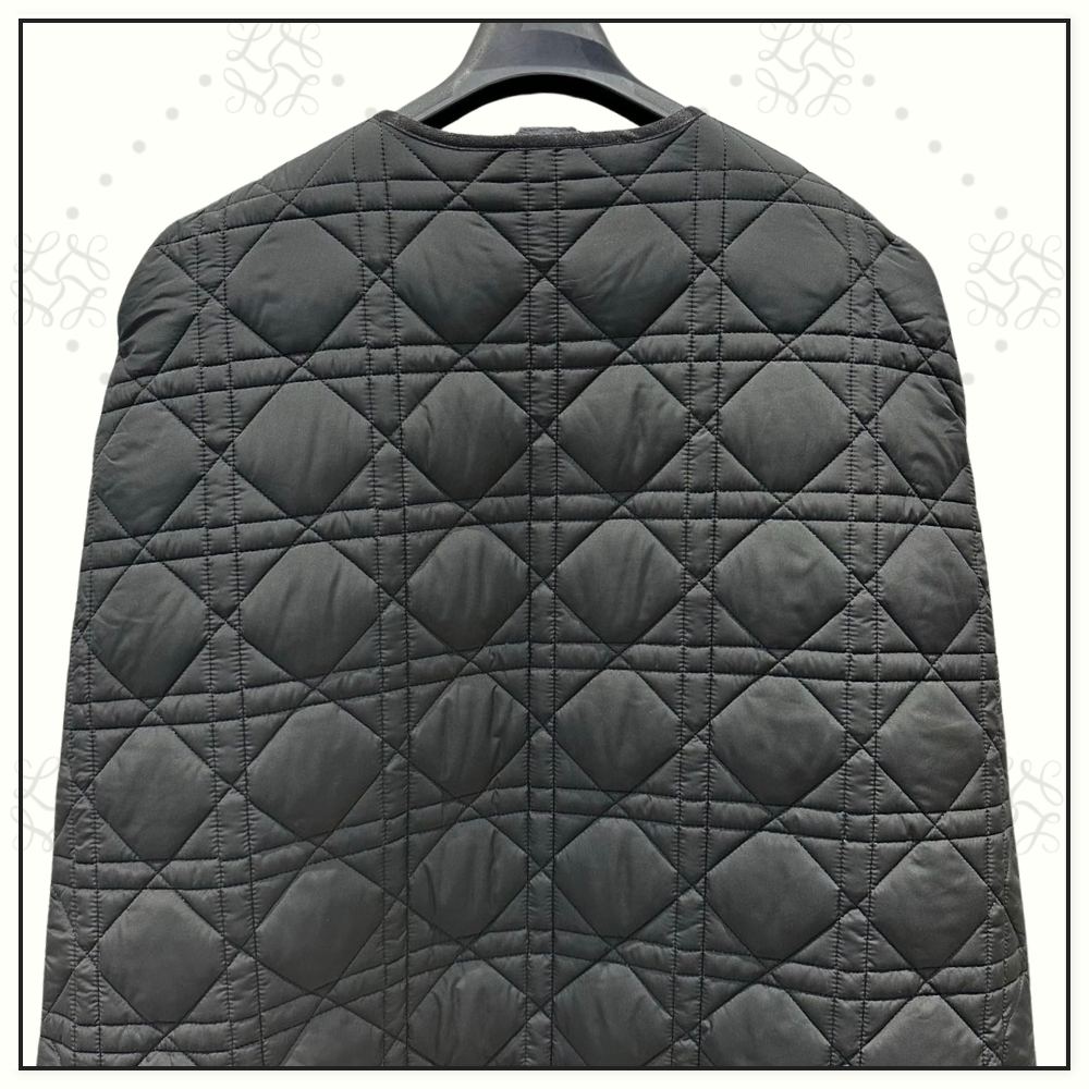 MACROCANNAGE BLACK TECHNICAL TAFFETA CAPE