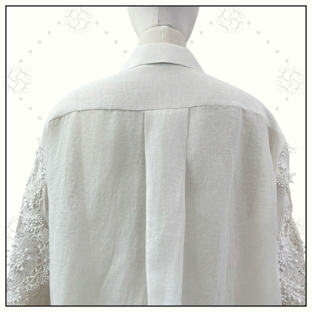 HOLIDAY LACE LINEN SHIRT