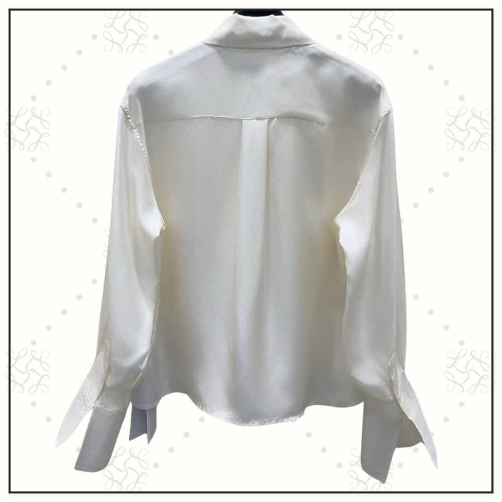 SILK BLOUSE WITH MAXI BOW