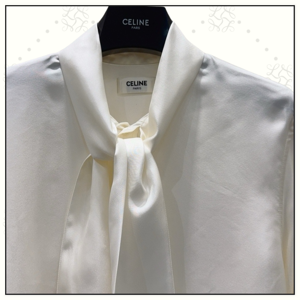 SILK BLOUSE WITH MAXI BOW