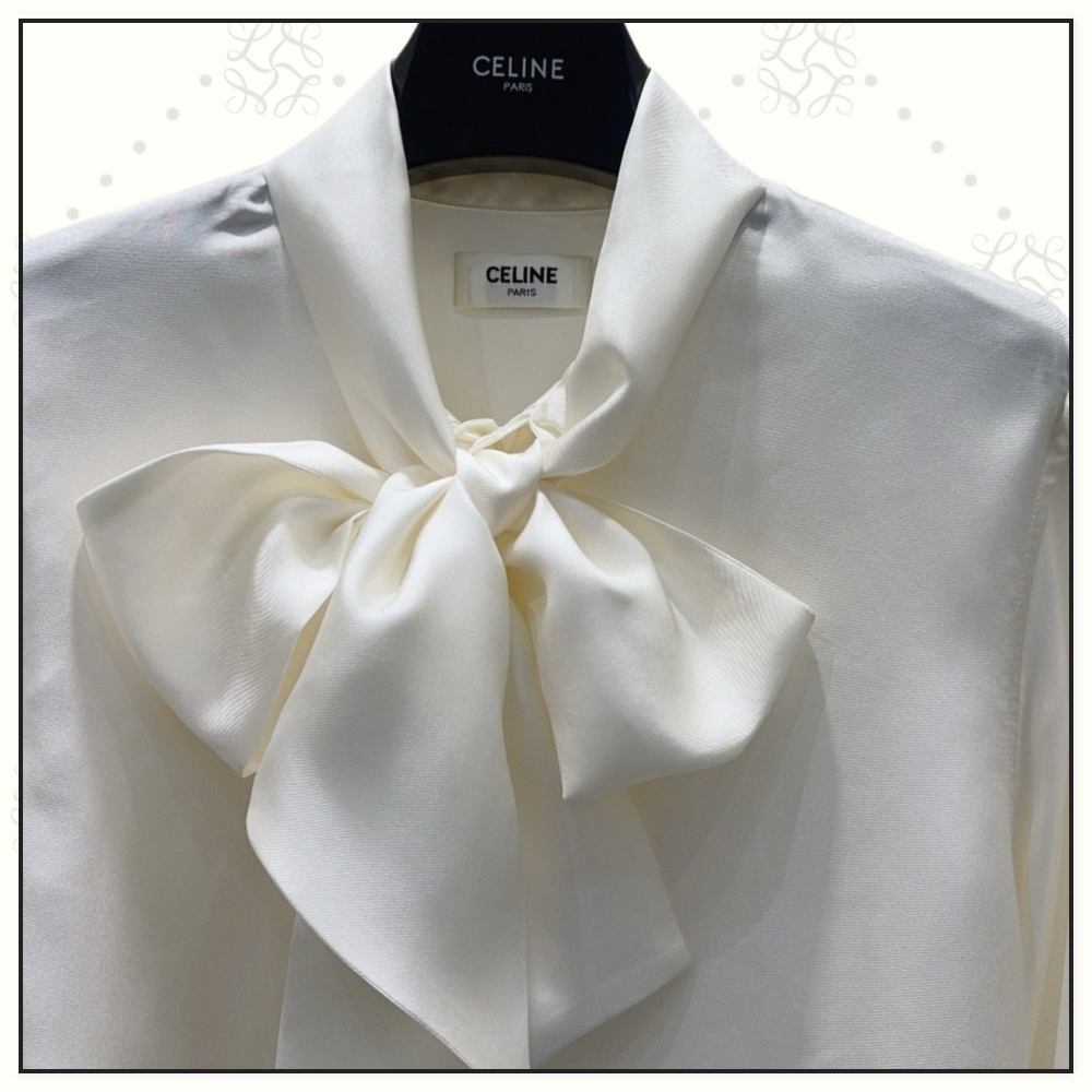 SILK BLOUSE WITH MAXI BOW