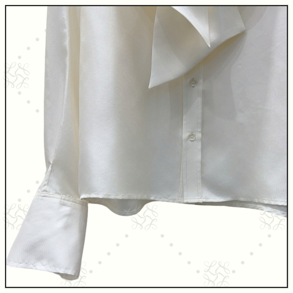 SILK BLOUSE WITH MAXI BOW