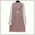 TWEED DRESS WITH BLOUSON SLEEVE