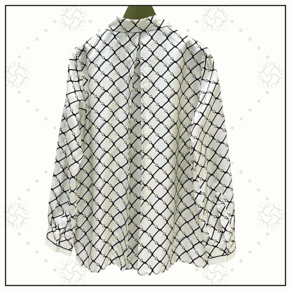 PRINTED SILK TWILL SHIRT