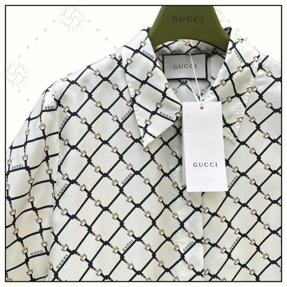 PRINTED SILK TWILL SHIRT