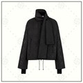 MACROCANNAGE JACKET WITH SCARF COLLAR