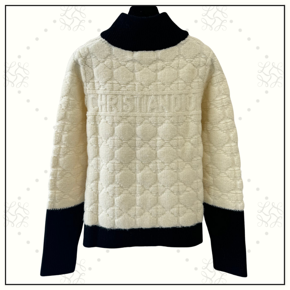 MACROCANNAGE ZIPPED CARDIGAN