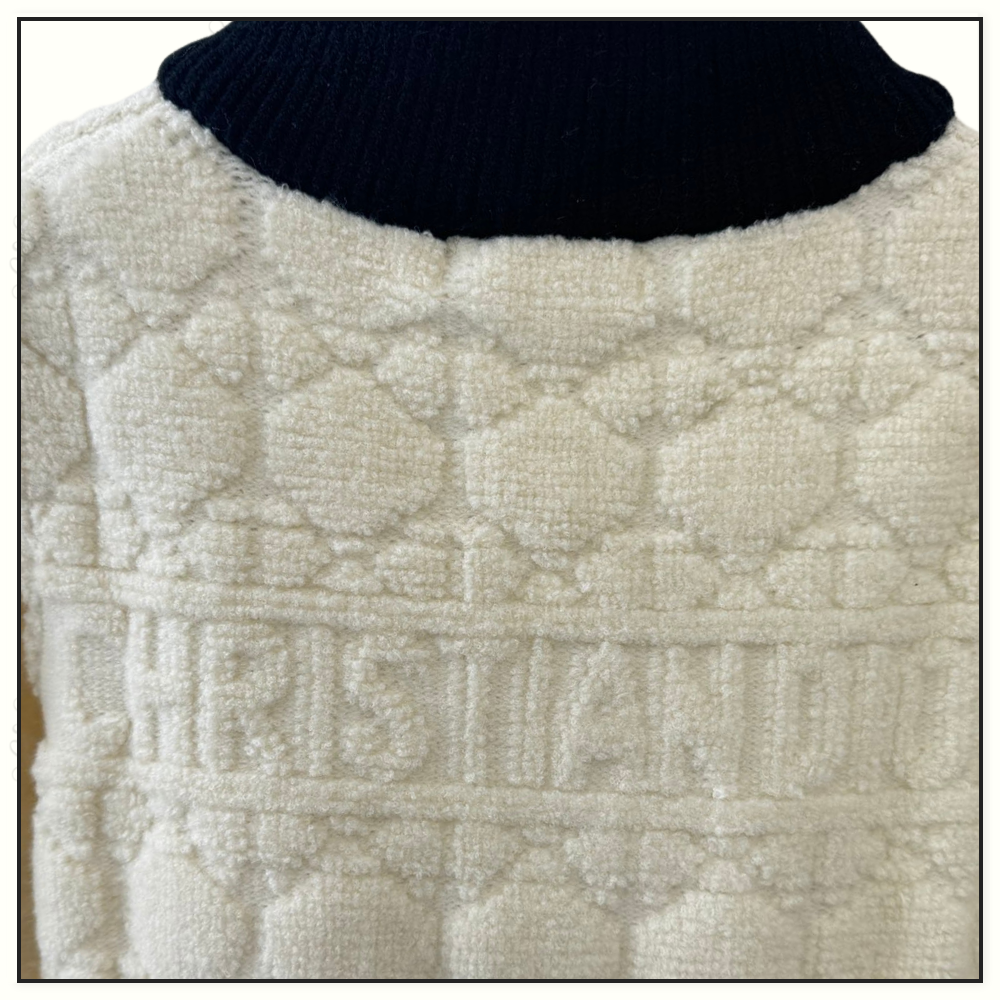 MACROCANNAGE ZIPPED CARDIGAN