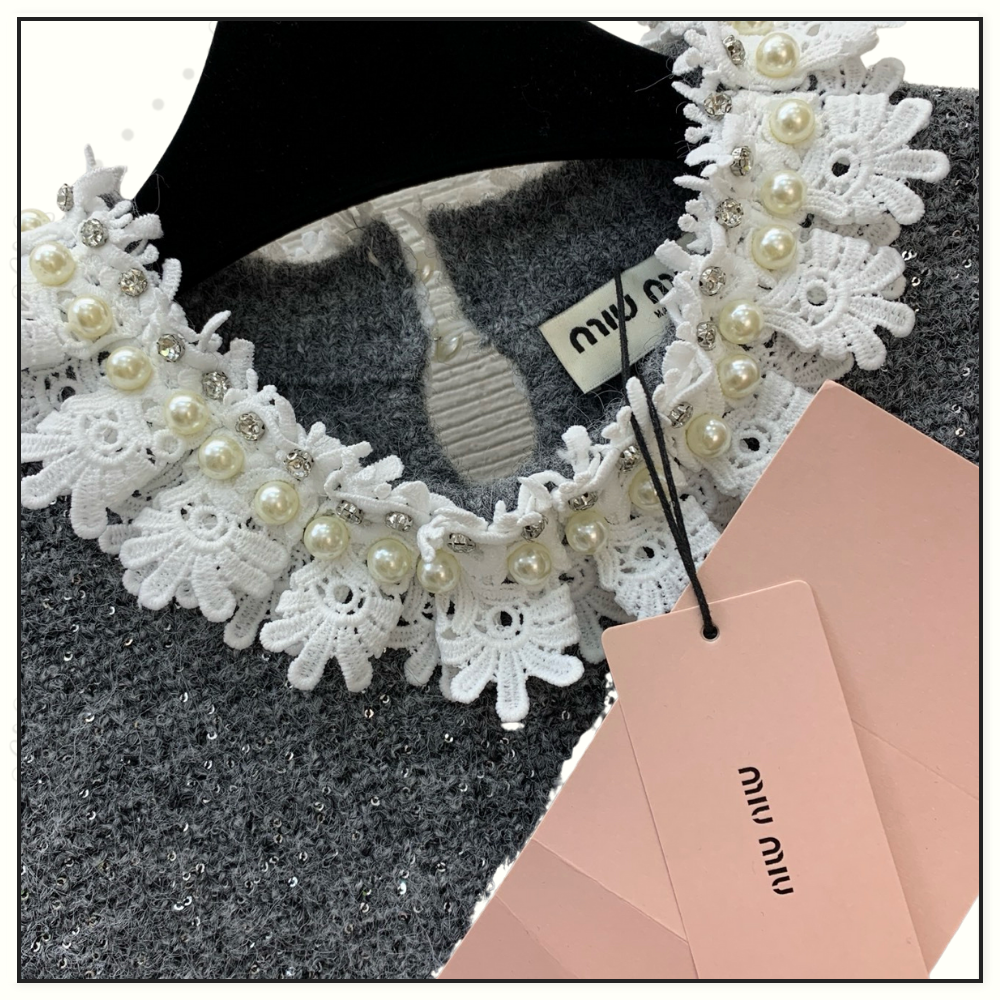 CRYSTAL EMBELLISHED SWEATER