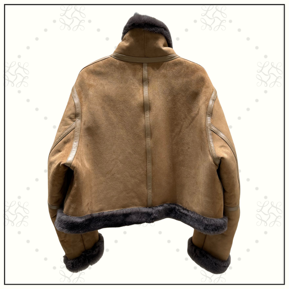 SUEDE SHEARLING JACKET