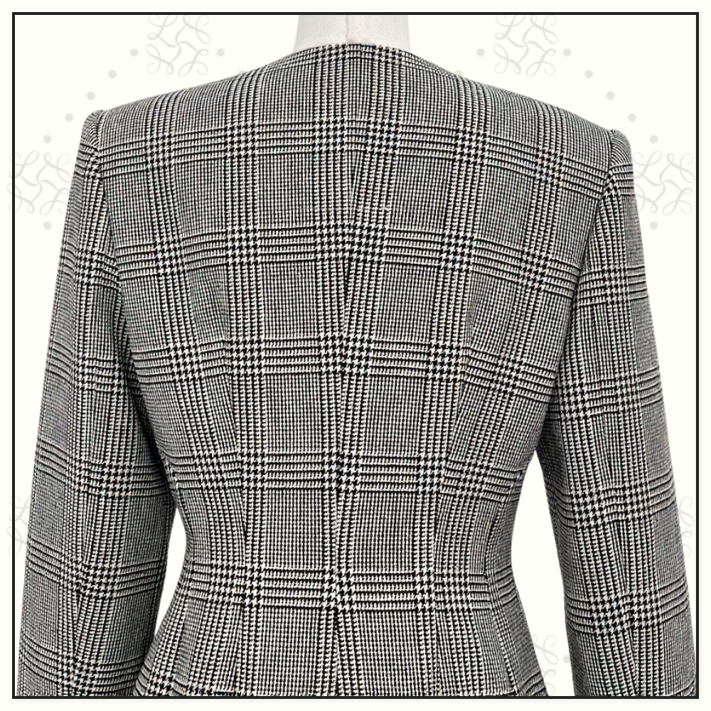 CHECK BLAZER MINI DRESS