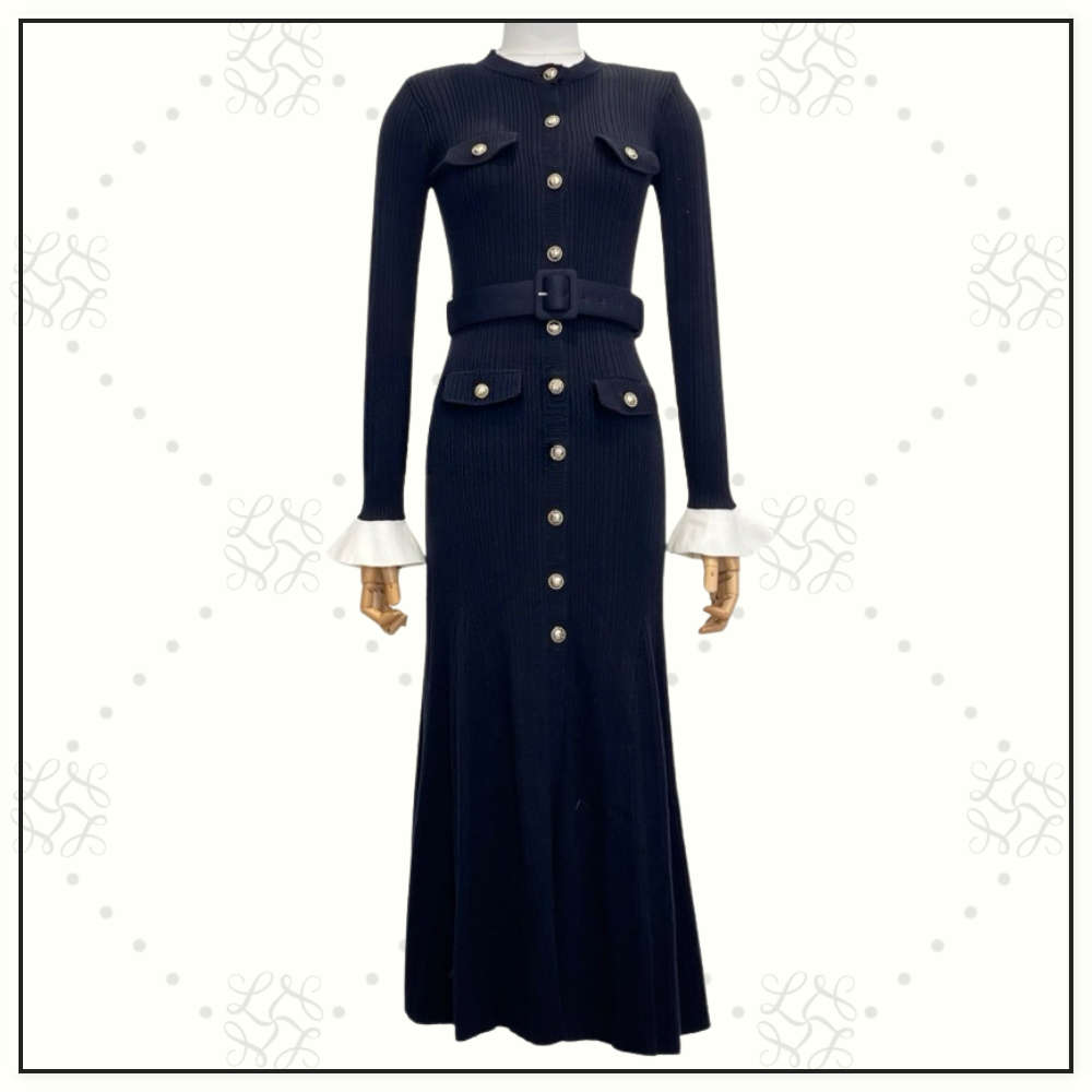 RIBBED KNIT MAXI DRESS