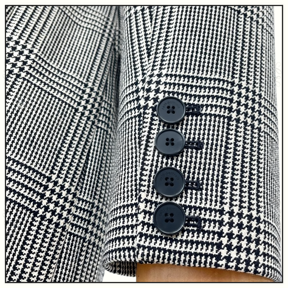 CHECK BLAZER MINI DRESS