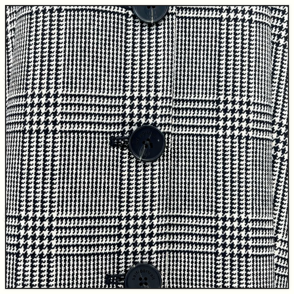 CHECK BLAZER MINI DRESS