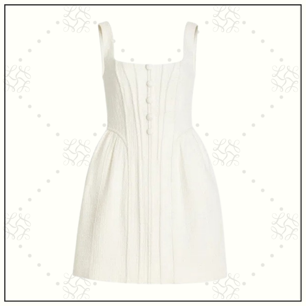 TWEED BOUCLE CORSET MINI DRESS