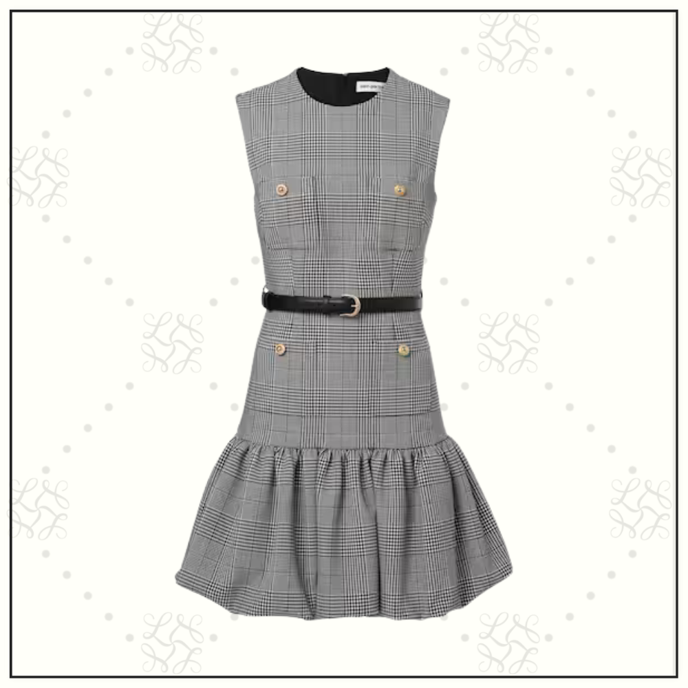 PRINCE OF WALES CHECK MINI DRESS