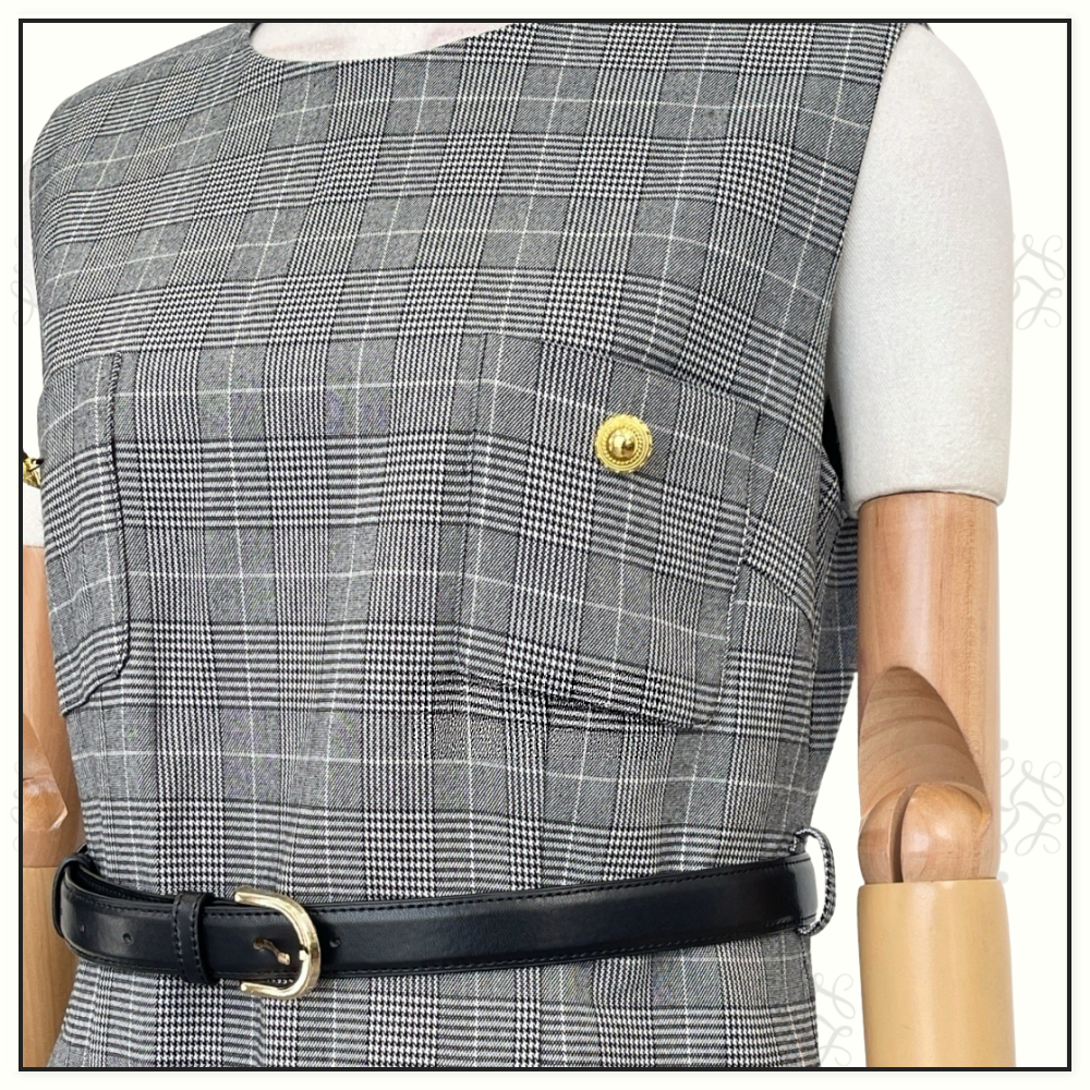 PRINCE OF WALES CHECK MINI DRESS