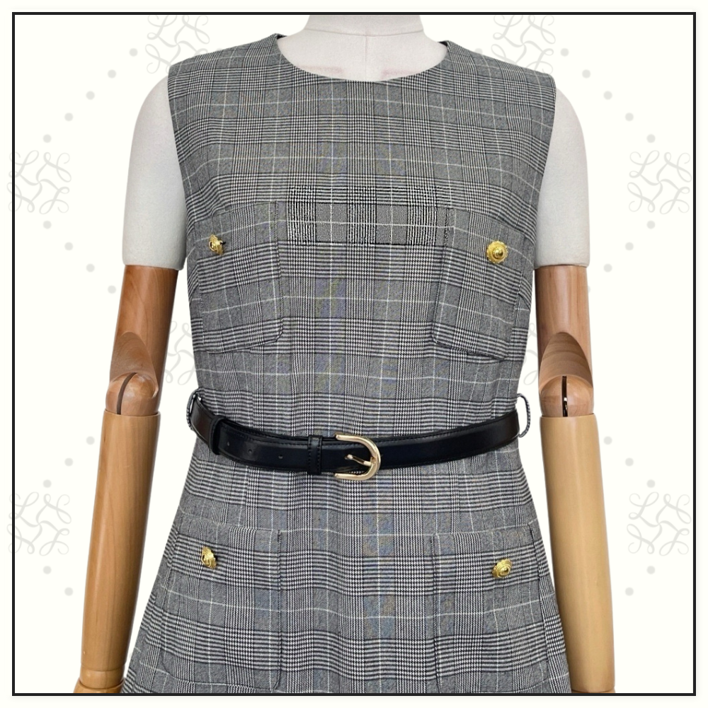 PRINCE OF WALES CHECK MINI DRESS