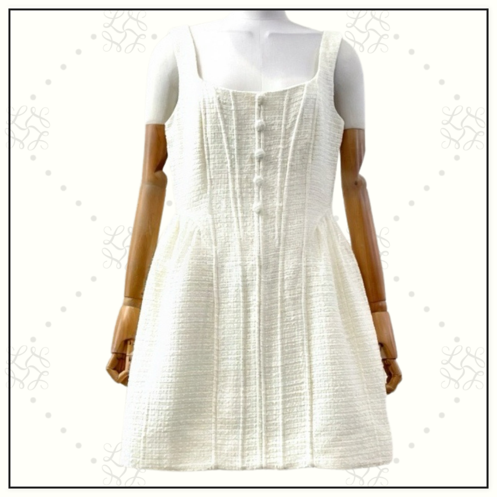 TWEED BOUCLE CORSET MINI DRESS