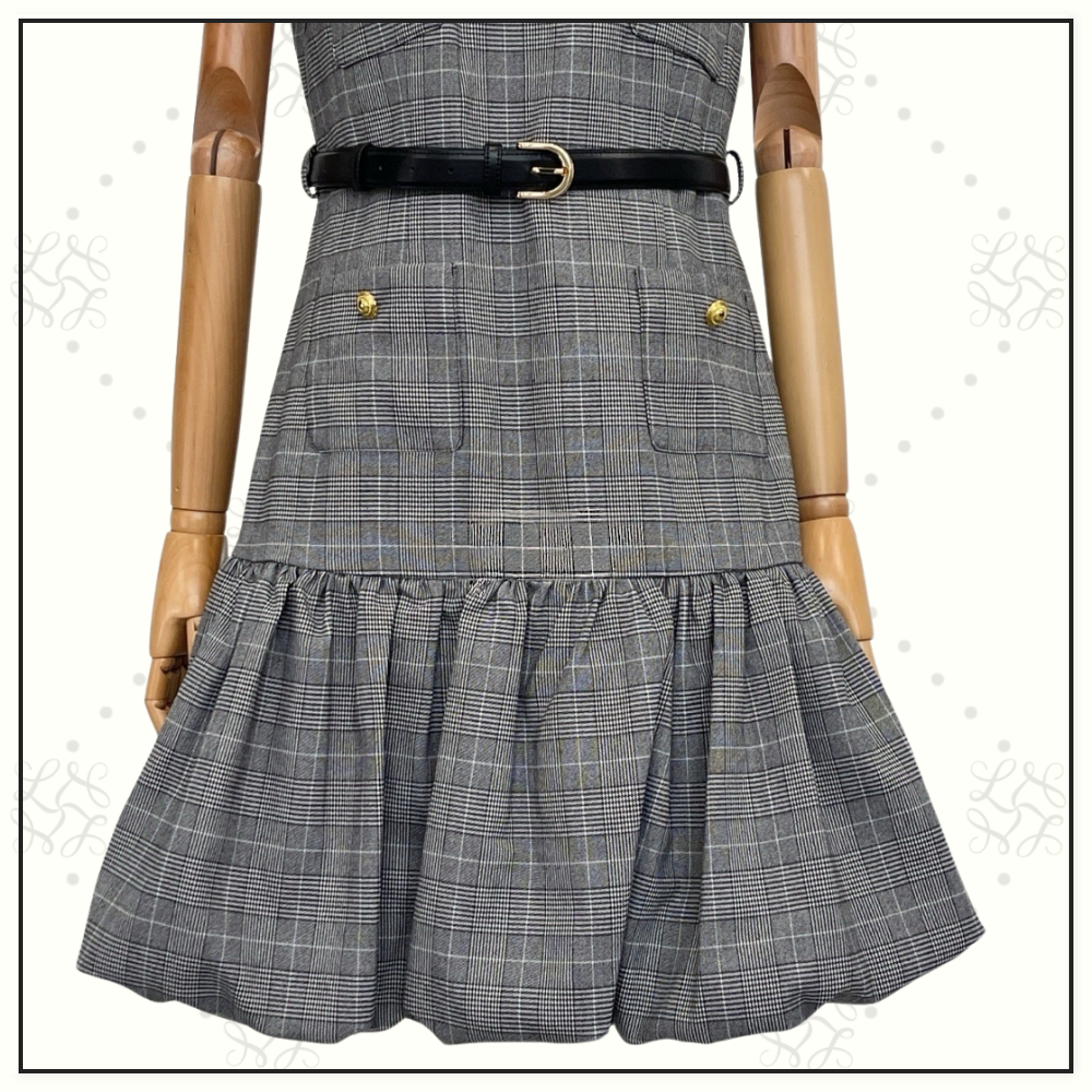 PRINCE OF WALES CHECK MINI DRESS