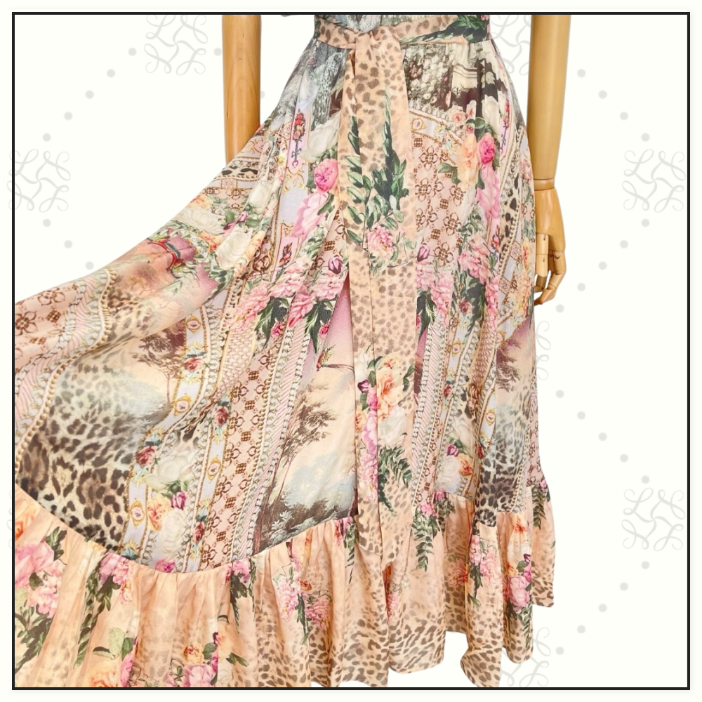 NECKTIE DRESS WITH ELASTICATED WAIST