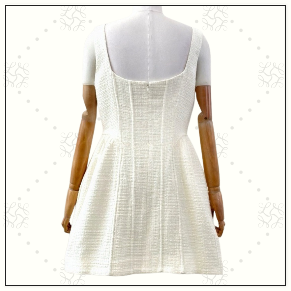 TWEED BOUCLE CORSET MINI DRESS