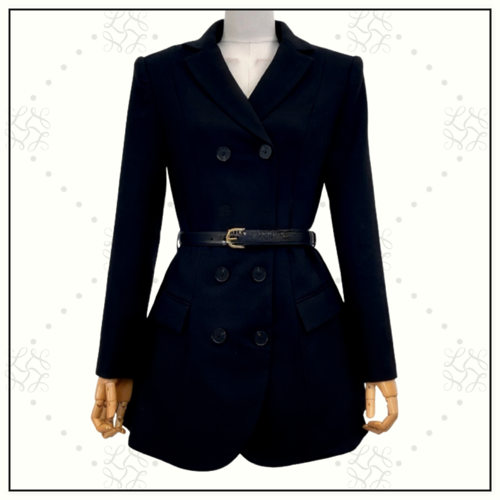 WOOL BLEND MINI DRESS